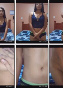 Flaca De Lentes Desnudándose en Casting - Video 5